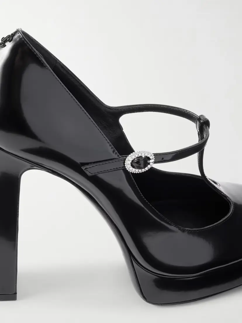 Jimmy Choo Marene 120 Embellished Patent-leather Mary Jane Pumps | Thumbnail 5 Jimmy Choo Marene 120 Embellished Patent-leather Mary Jane Pumps | Thumbnail 5