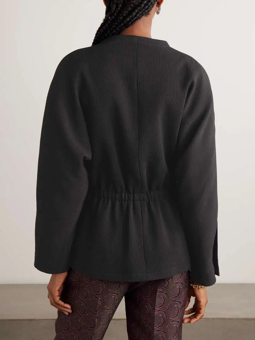 Blazé Milano Carol Belted Ribbed-knit Jacket | Thumbnail 3 Blazé Milano Carol Belted Ribbed-knit Jacket | Thumbnail 3