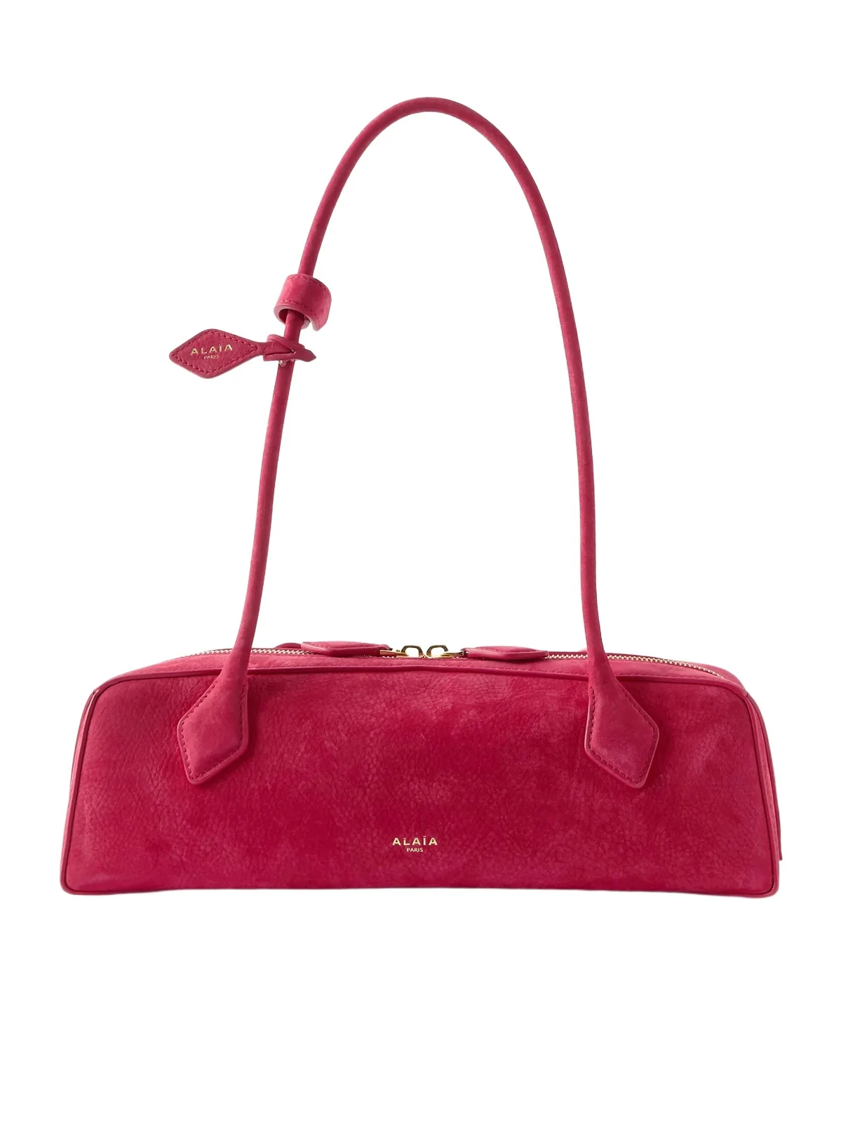 Le Teckel Medium Nubuck Shoulder Bag