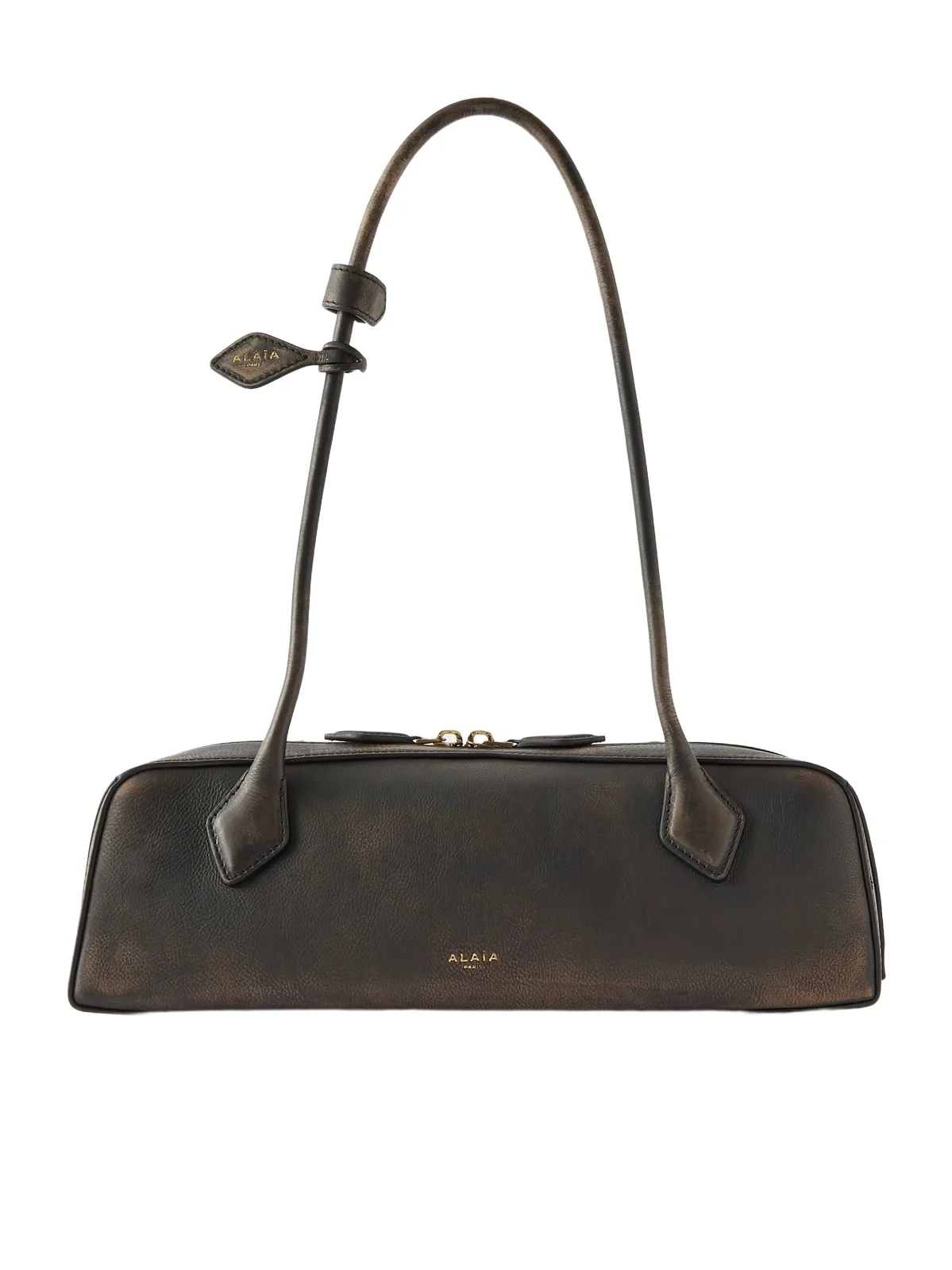 Le Teckel Medium Textured-leather Shoulder Bag Le Teckel Medium Textured-leather Shoulder Bag
