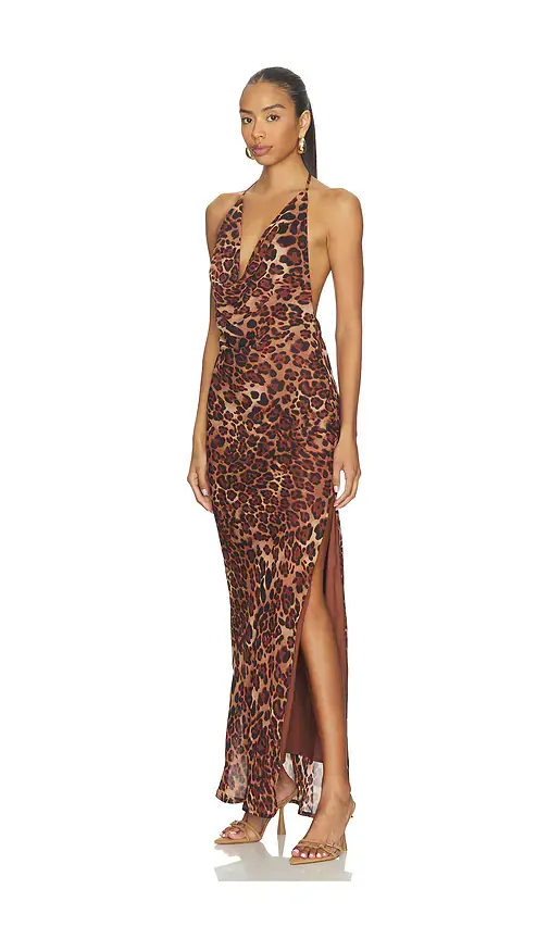 SNDYS Johanna Leopard Maxi Dress | Thumbnail 2 SNDYS Johanna Leopard Maxi Dress | Thumbnail 2