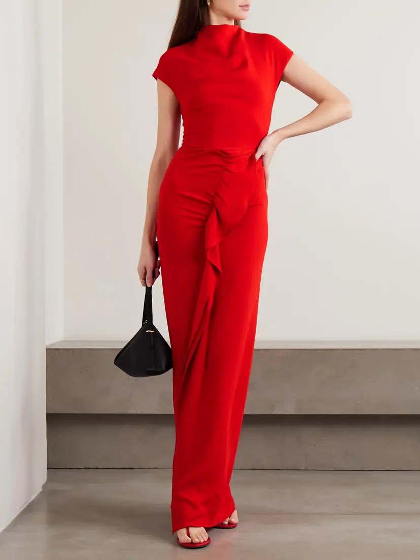 Tove Beth Ruffled Jersey Maxi Dress | Thumbnail 2