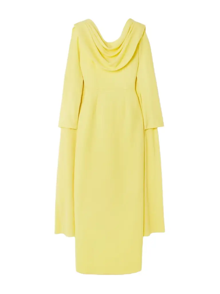 Emilia Wickstead Zaira Draped Wool-crepe Gown | Image 1 Emilia Wickstead Zaira Draped Wool-crepe Gown | Image 1