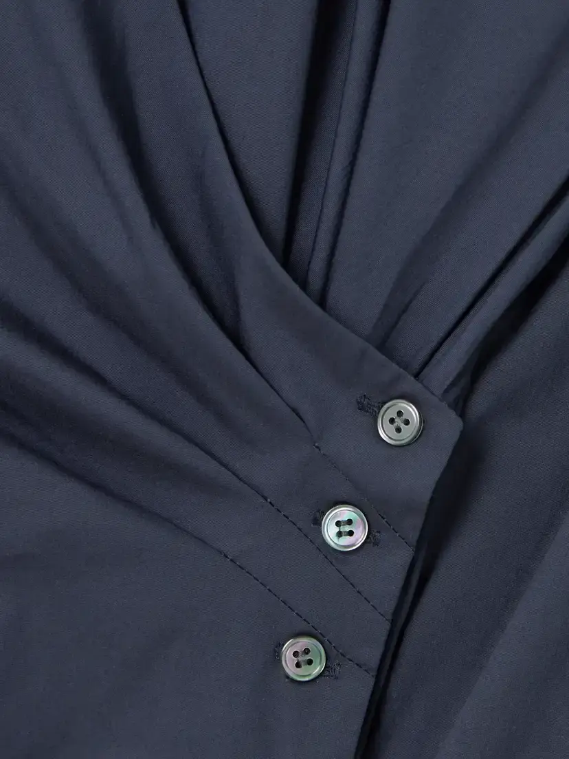 TWP All Wrapped Up Cropped Cotton-blend Poplin Wrap Shirt | Thumbnail 4