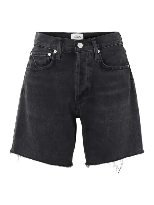 Marlow Frayed Denim Shorts Marlow Frayed Denim Shorts