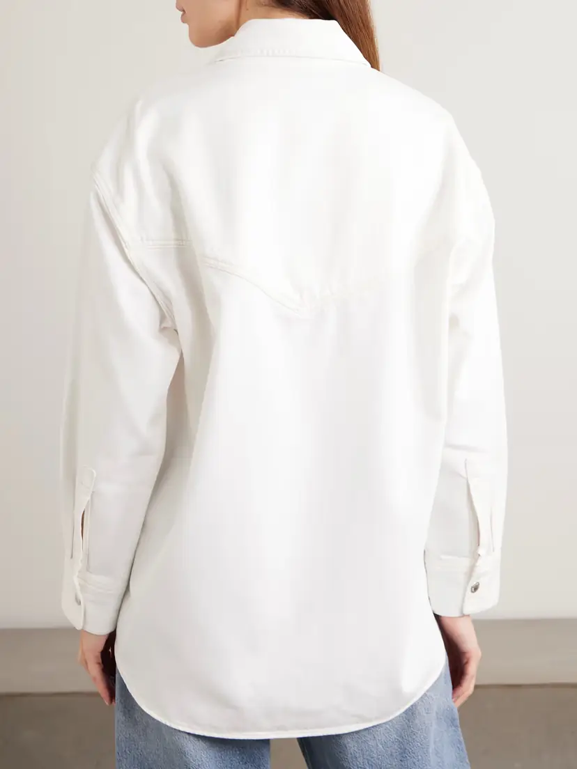 AGOLDE Lotta Organic Cotton And Lyocell-blend Denim Shirt | Thumbnail 3