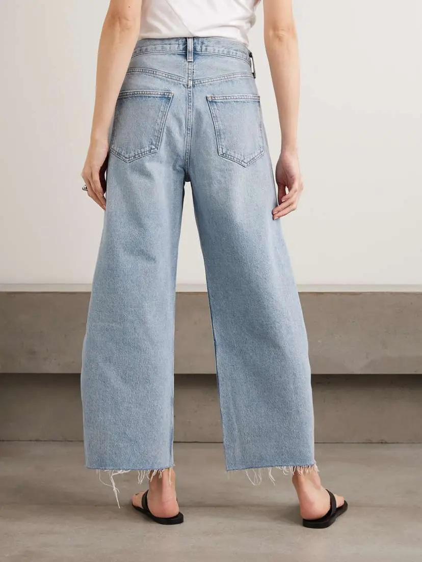 AGOLDE Low Curve Fray High-rise Barrel-leg Jeans | Thumbnail 4 AGOLDE Low Curve Fray High-rise Barrel-leg Jeans | Thumbnail 4