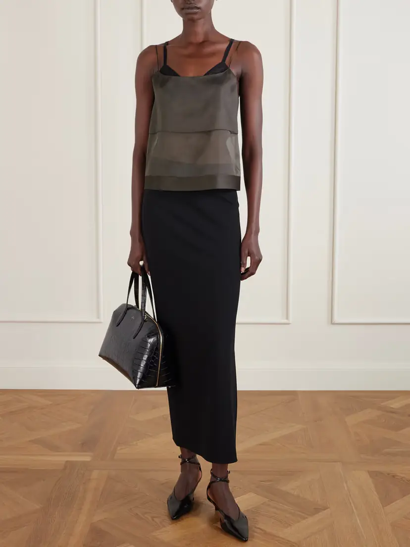 Calvin Klein Collection Carmen Layered Silk-organza Top | Thumbnail 2 Calvin Klein Collection Carmen Layered Silk-organza Top | Thumbnail 2