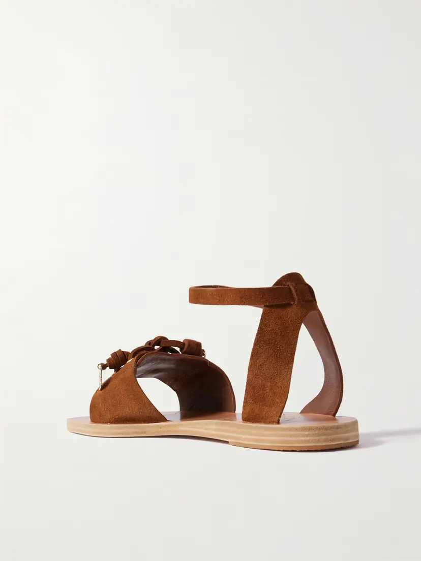Ancient Greek Sandals Sentina Lace-up Suede Sandals | Thumbnail 3