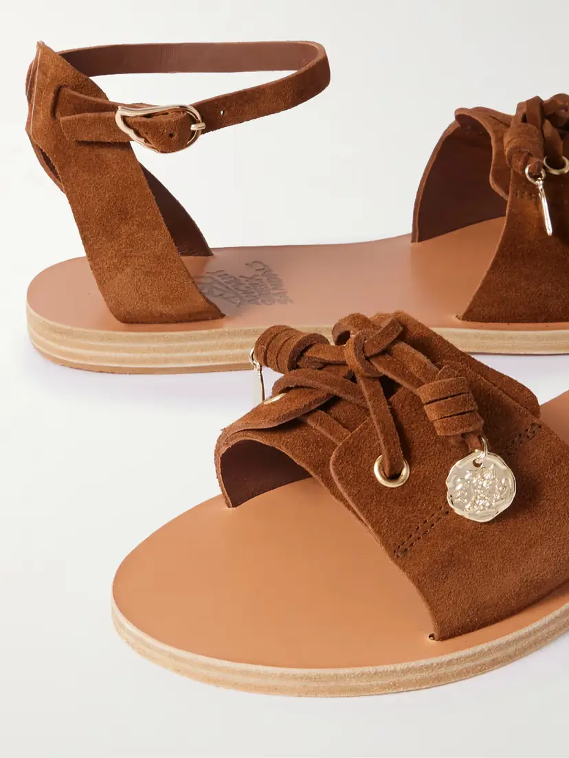 Ancient Greek Sandals Sentina Lace-up Suede Sandals | Thumbnail 4