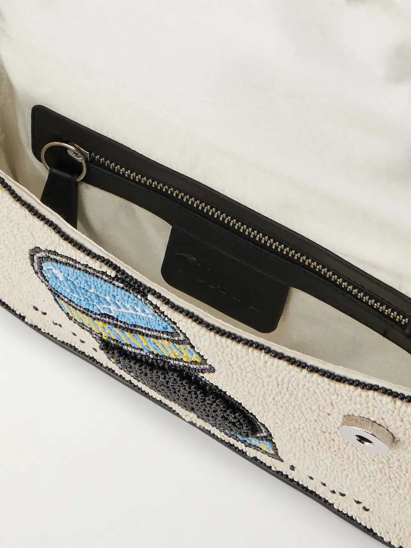 Staud Tommy Bead-embellished Satin Shoulder Bag | Thumbnail 6 Staud Tommy Bead-embellished Satin Shoulder Bag | Thumbnail 6