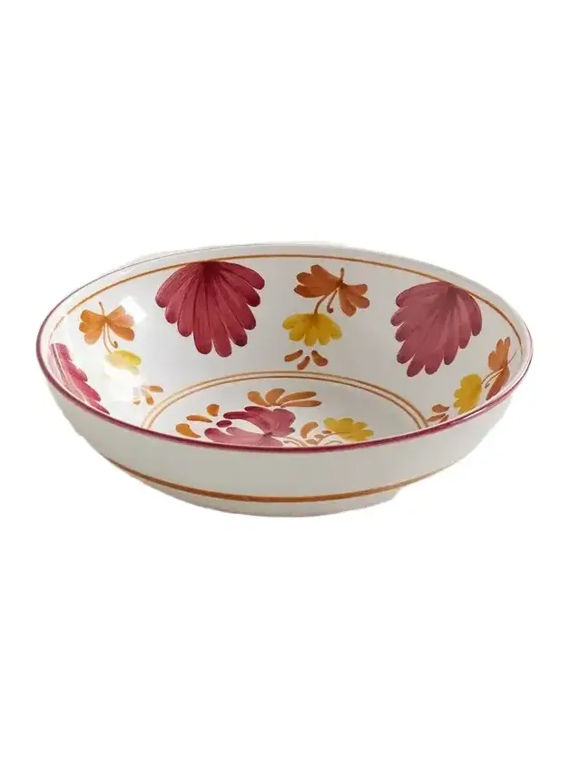 Cabana Blossom Painted Ceramic Salad Bowl