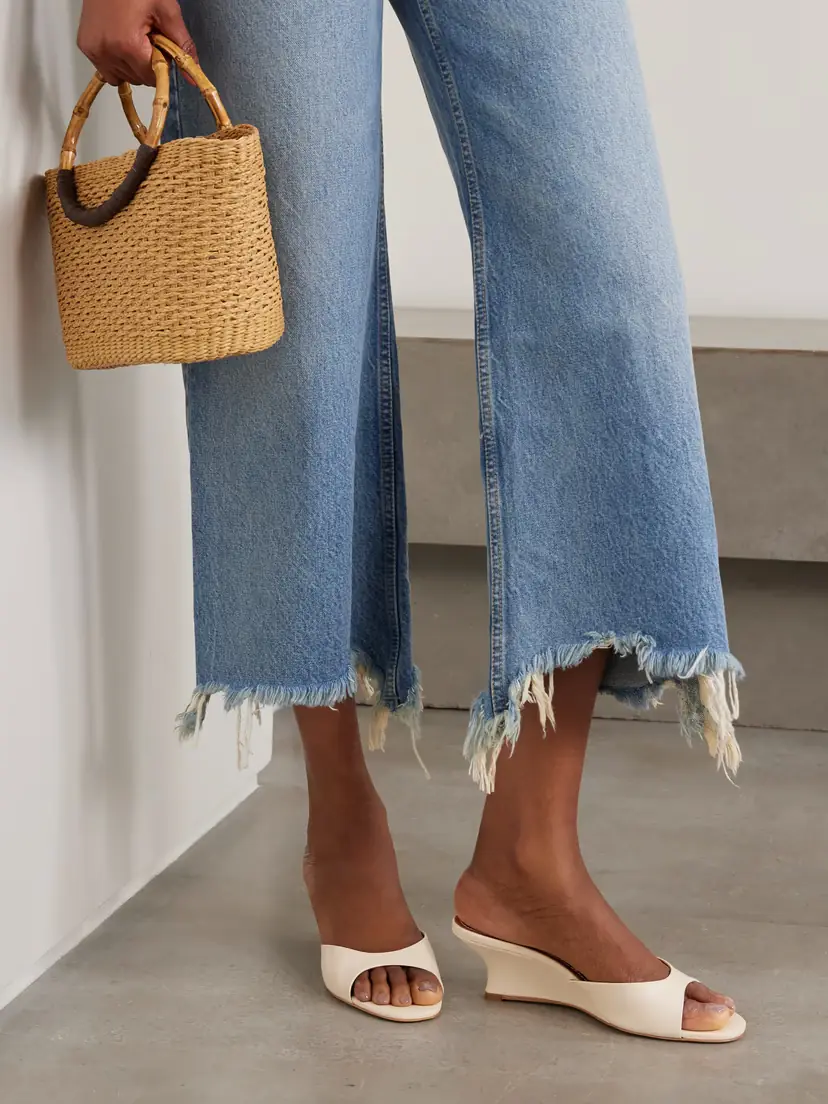 Staud Brigitte Leather Wedge Mules | Thumbnail 2 Staud Brigitte Leather Wedge Mules | Thumbnail 2