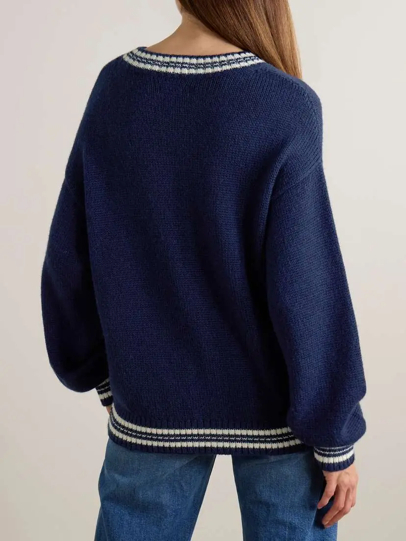 Mother Oversized Striped Intarsia-knit Sweater | Thumbnail 3