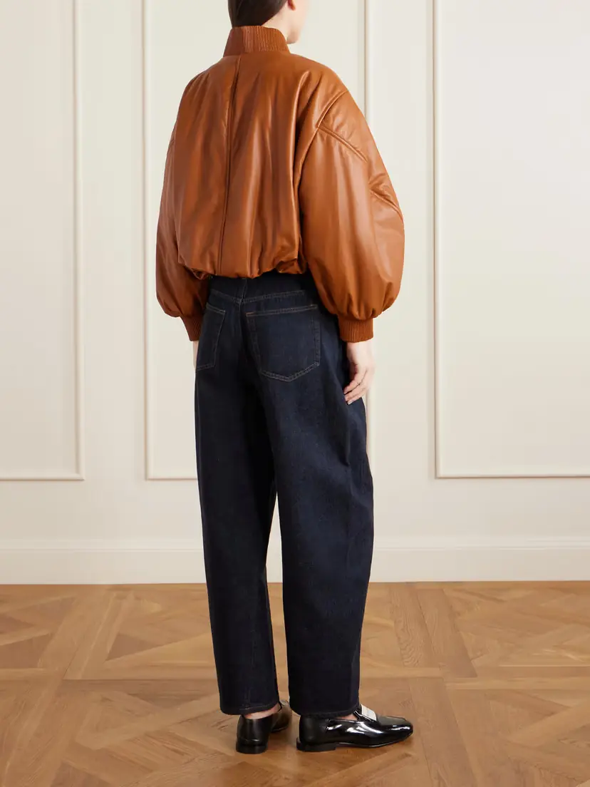 Givenchy Padded Leather Bomber Jacket | Thumbnail 4