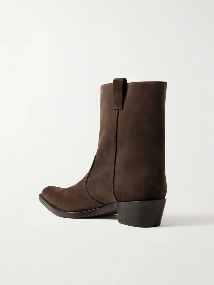 Khaite Clive Suede Ankle Boots | Thumbnail 3 Khaite Clive Suede Ankle Boots | Thumbnail 3