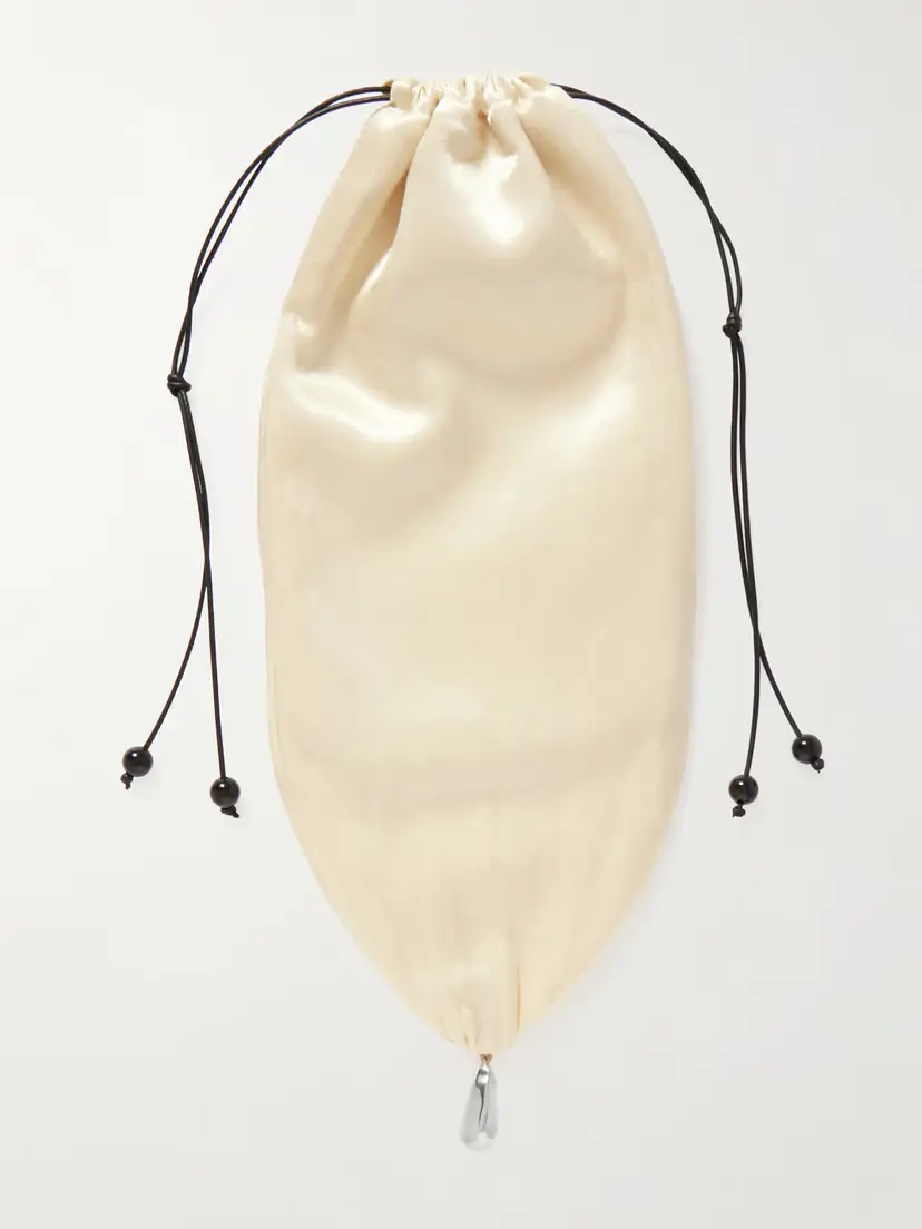 Sophie Buhai Teardrop Embellished Satin Drawstring Pouch | Thumbnail 3 Sophie Buhai Teardrop Embellished Satin Drawstring Pouch | Thumbnail 3