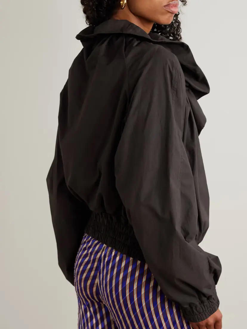 Dries Van Noten Ruffled Gathered Cotton-blend Jacket | Thumbnail 4 Dries Van Noten Ruffled Gathered Cotton-blend Jacket | Thumbnail 4