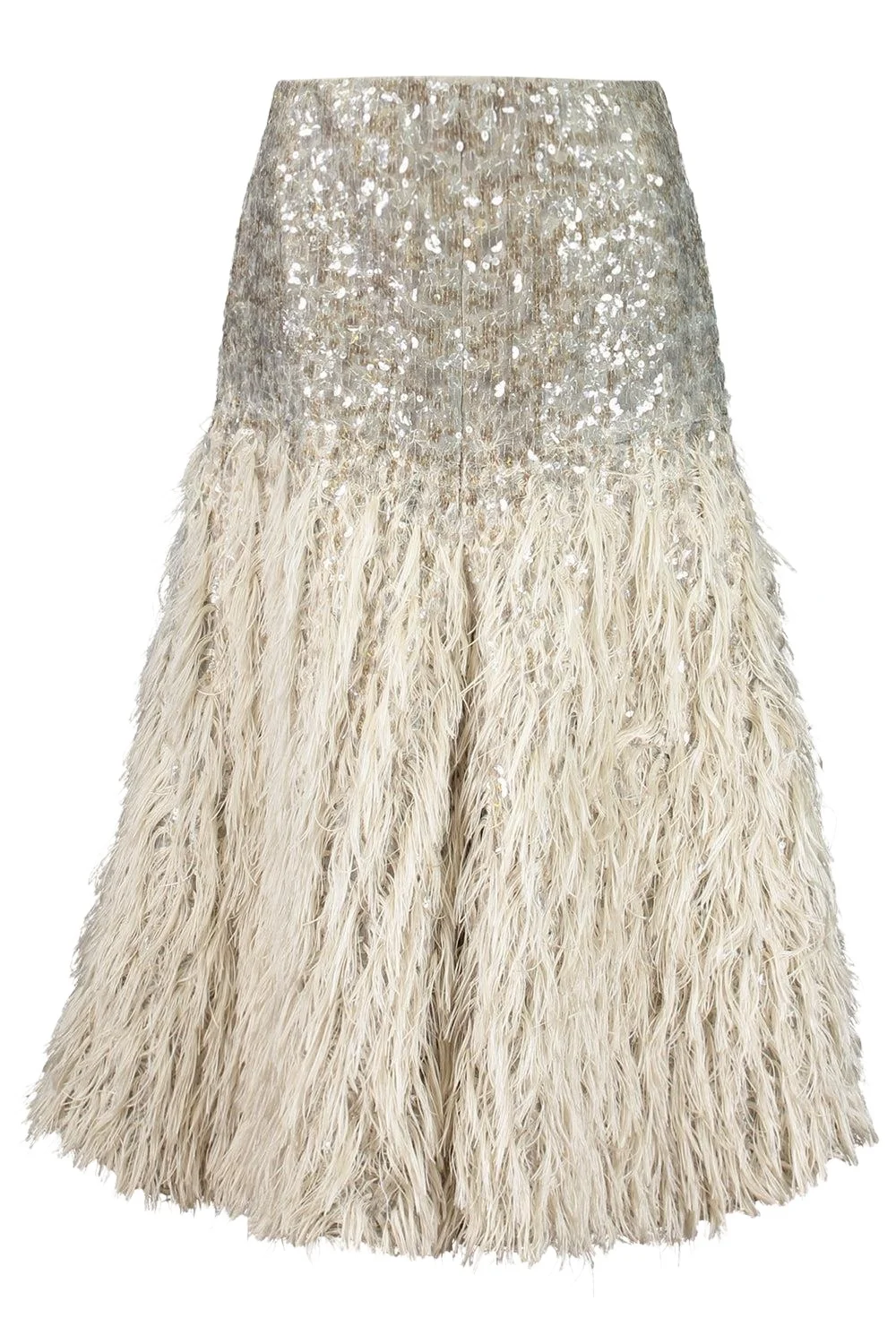 Degrade Embellished Fit Flare Midi Skirt Degrade Embellished Fit Flare Midi Skirt