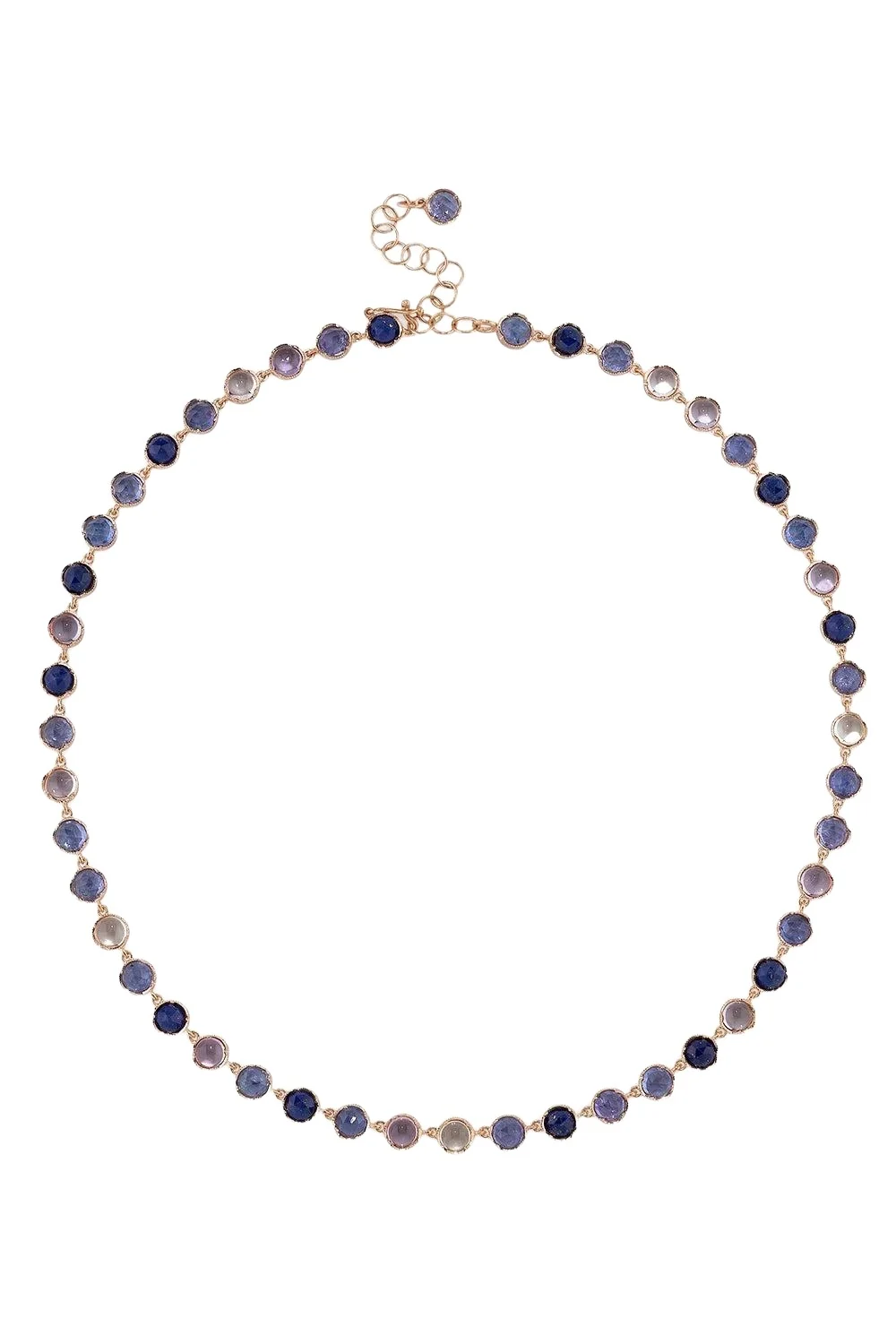 IRENE NEUWIRTH JEWELRY Lapis Tanzanite Small Classic Link Necklace