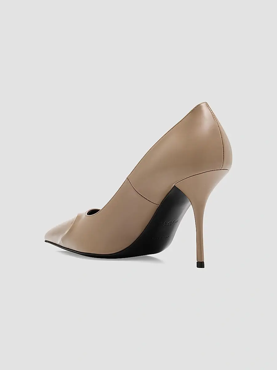 Alaïa Women's 3D Coeur 90MM Patent Leather Pumps - Grey | Thumbnail 2 Alaïa Women's 3D Coeur 90MM Patent Leather Pumps - Grey | Thumbnail 2