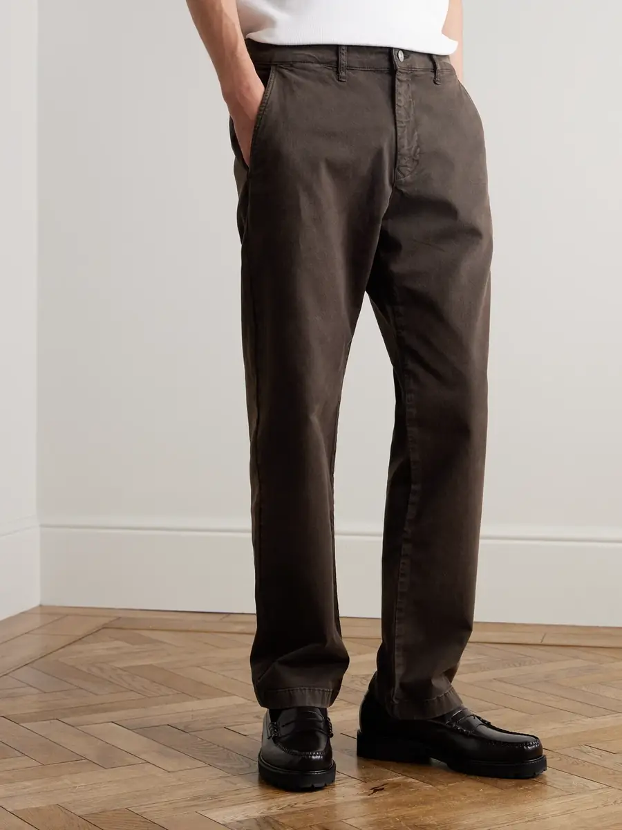 NN07 Aden 1923 Straight-Leg Organic Cotton-Blend Twill Trousers - Men | Thumbnail 3 NN07 Aden 1923 Straight-Leg Organic Cotton-Blend Twill Trousers - Men | Thumbnail 3