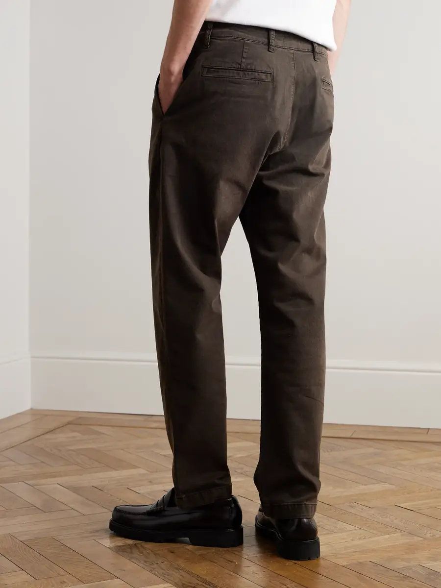 NN07 Aden 1923 Straight-Leg Organic Cotton-Blend Twill Trousers - Men | Thumbnail 4 NN07 Aden 1923 Straight-Leg Organic Cotton-Blend Twill Trousers - Men | Thumbnail 4