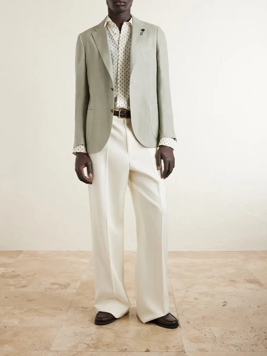 Lardini Linen Blazer - Men | Thumbnail 2 Lardini Linen Blazer - Men | Thumbnail 2