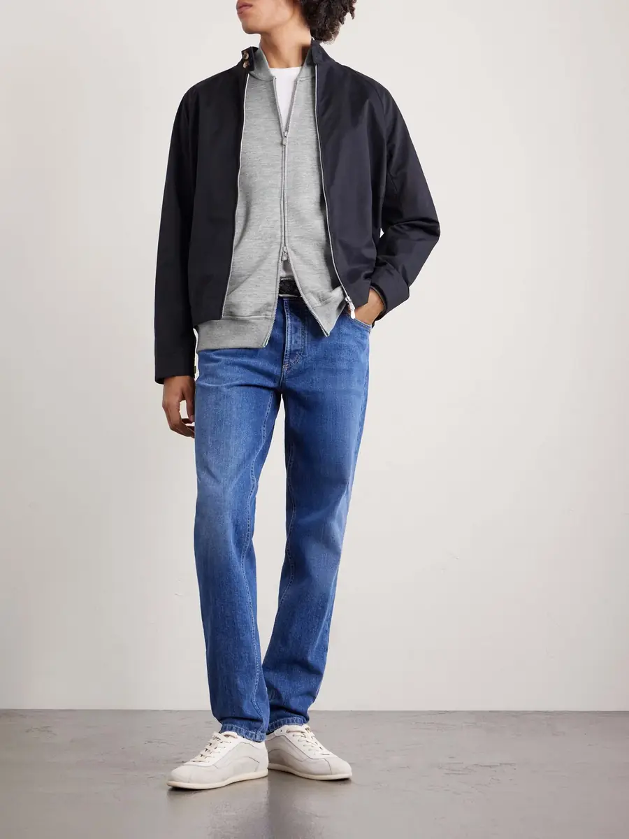 Brunello Cucinelli Cashmere-Blend Zip-Up Sweatshirt - Men | Thumbnail 2 Brunello Cucinelli Cashmere-Blend Zip-Up Sweatshirt - Men | Thumbnail 2