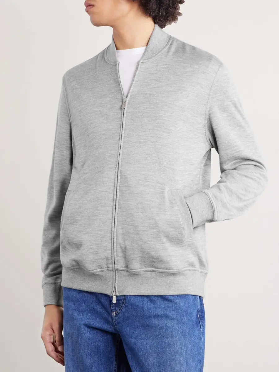 Brunello Cucinelli Cashmere-Blend Zip-Up Sweatshirt - Men | Thumbnail 3 Brunello Cucinelli Cashmere-Blend Zip-Up Sweatshirt - Men | Thumbnail 3