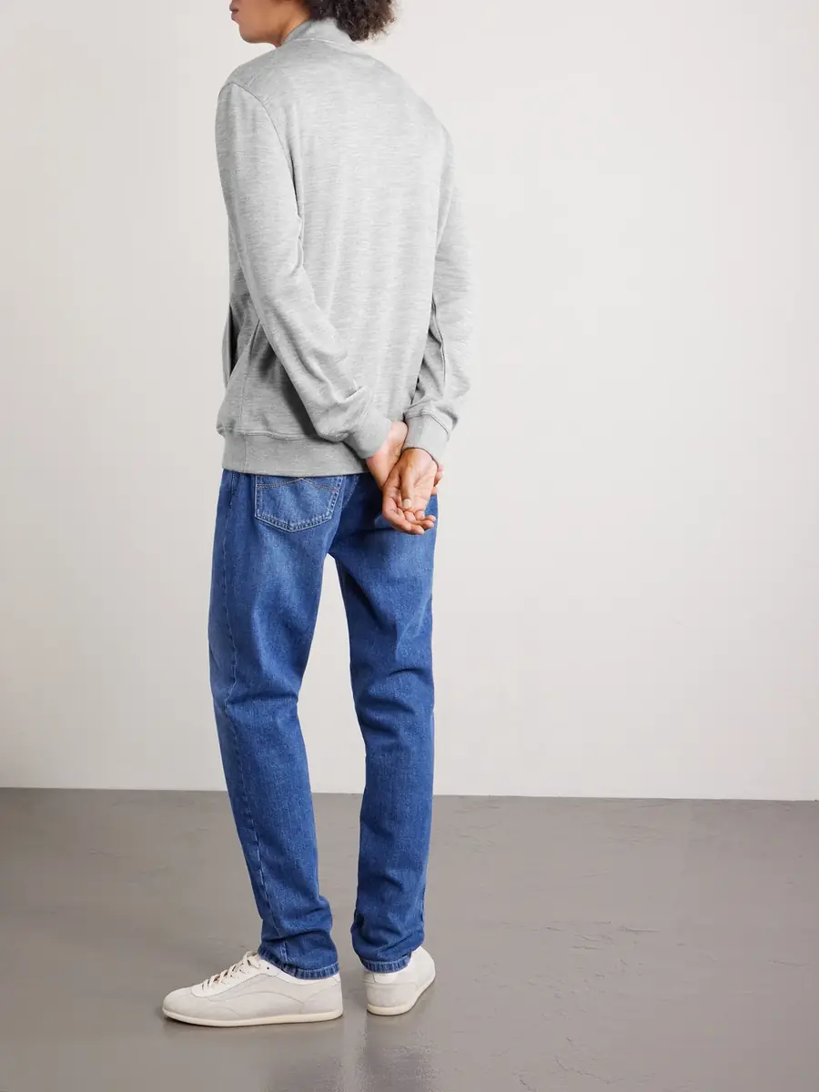 Brunello Cucinelli Cashmere-Blend Zip-Up Sweatshirt - Men | Thumbnail 4 Brunello Cucinelli Cashmere-Blend Zip-Up Sweatshirt - Men | Thumbnail 4