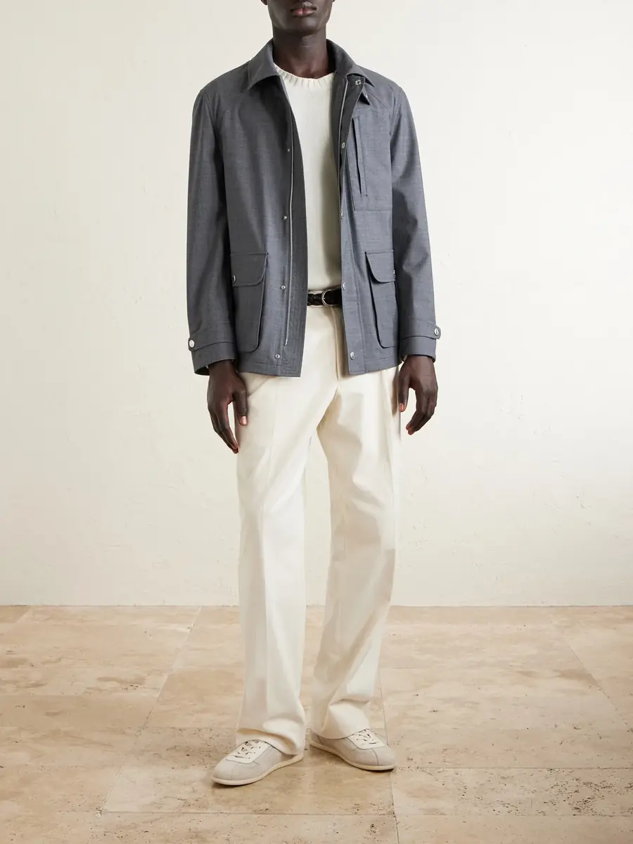 Brunello Cucinelli Virgin Wool Field Jacket - Men | Thumbnail 2 Brunello Cucinelli Virgin Wool Field Jacket - Men | Thumbnail 2