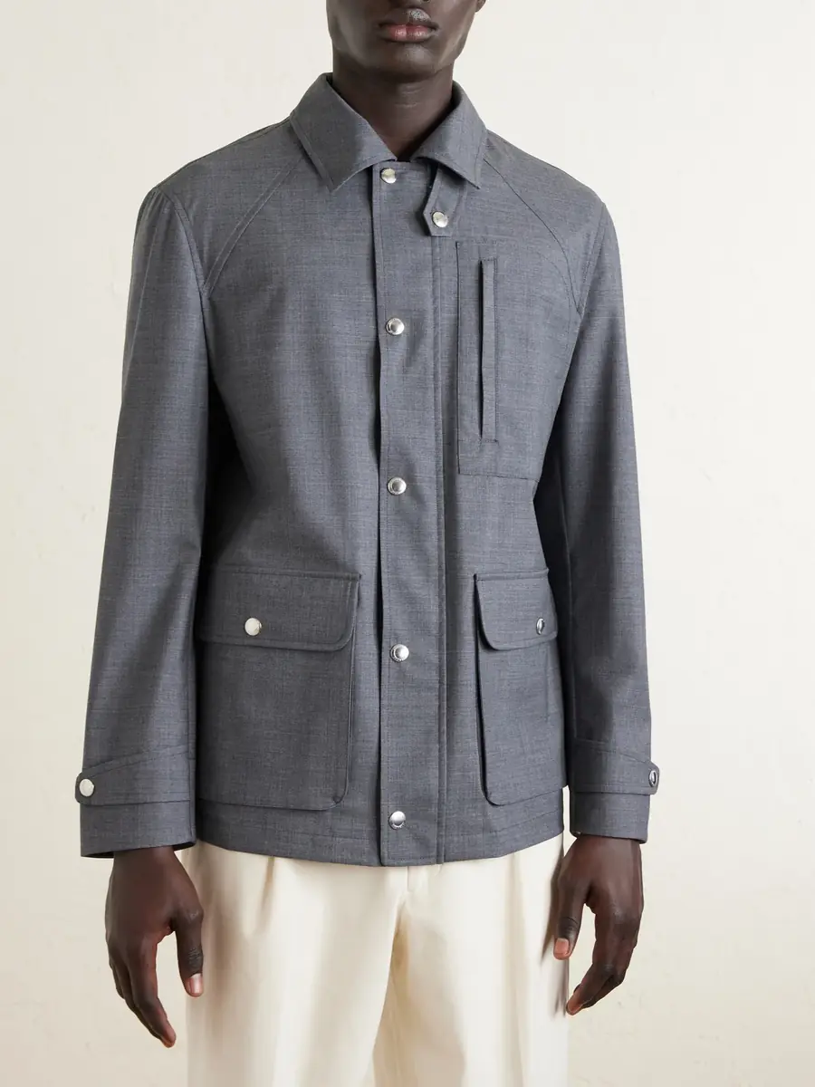 Brunello Cucinelli Virgin Wool Field Jacket - Men | Thumbnail 3 Brunello Cucinelli Virgin Wool Field Jacket - Men | Thumbnail 3