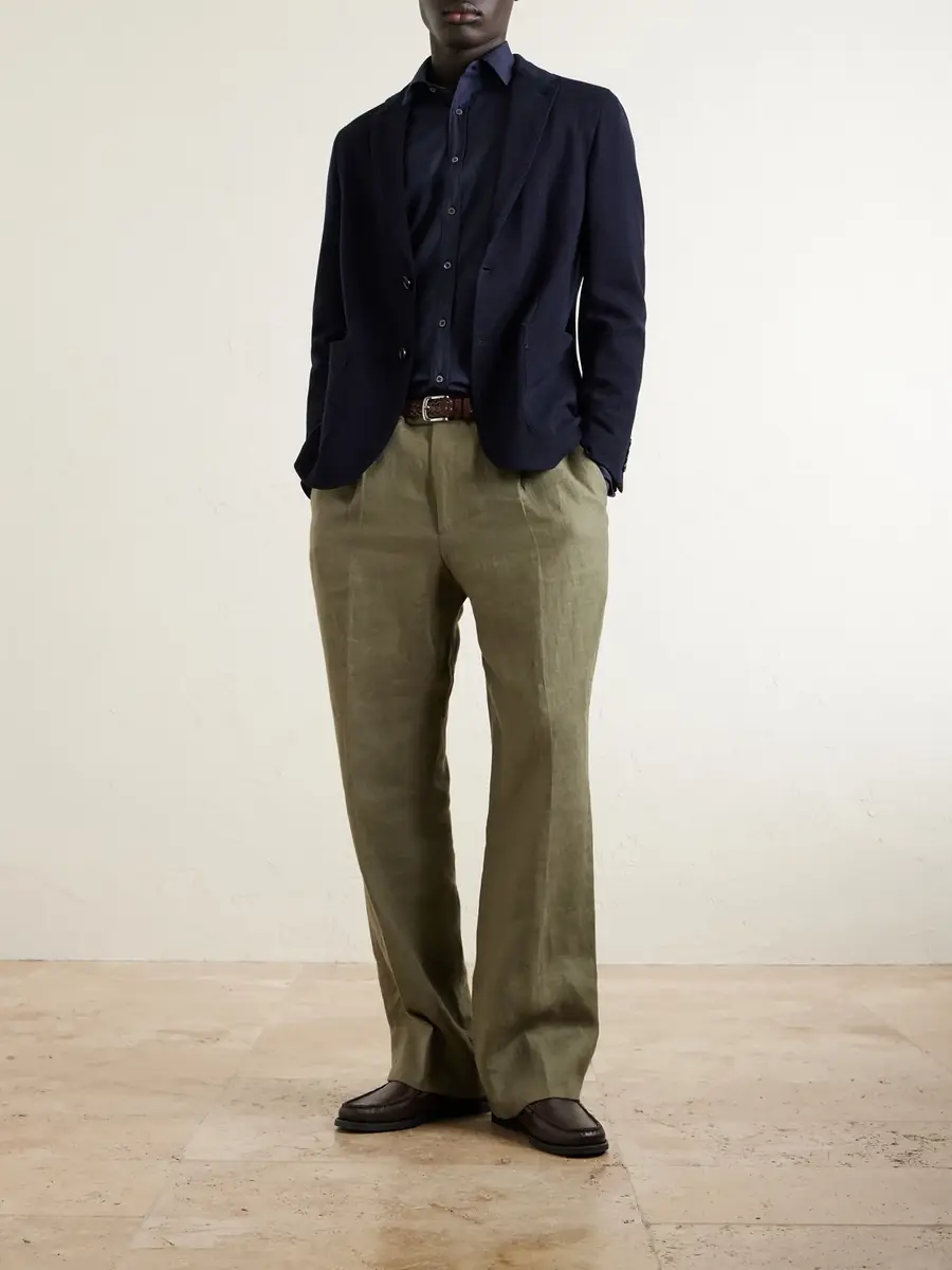 Zegna Wool and Cotton-Blend Piqué Blazer - Men | Thumbnail 2