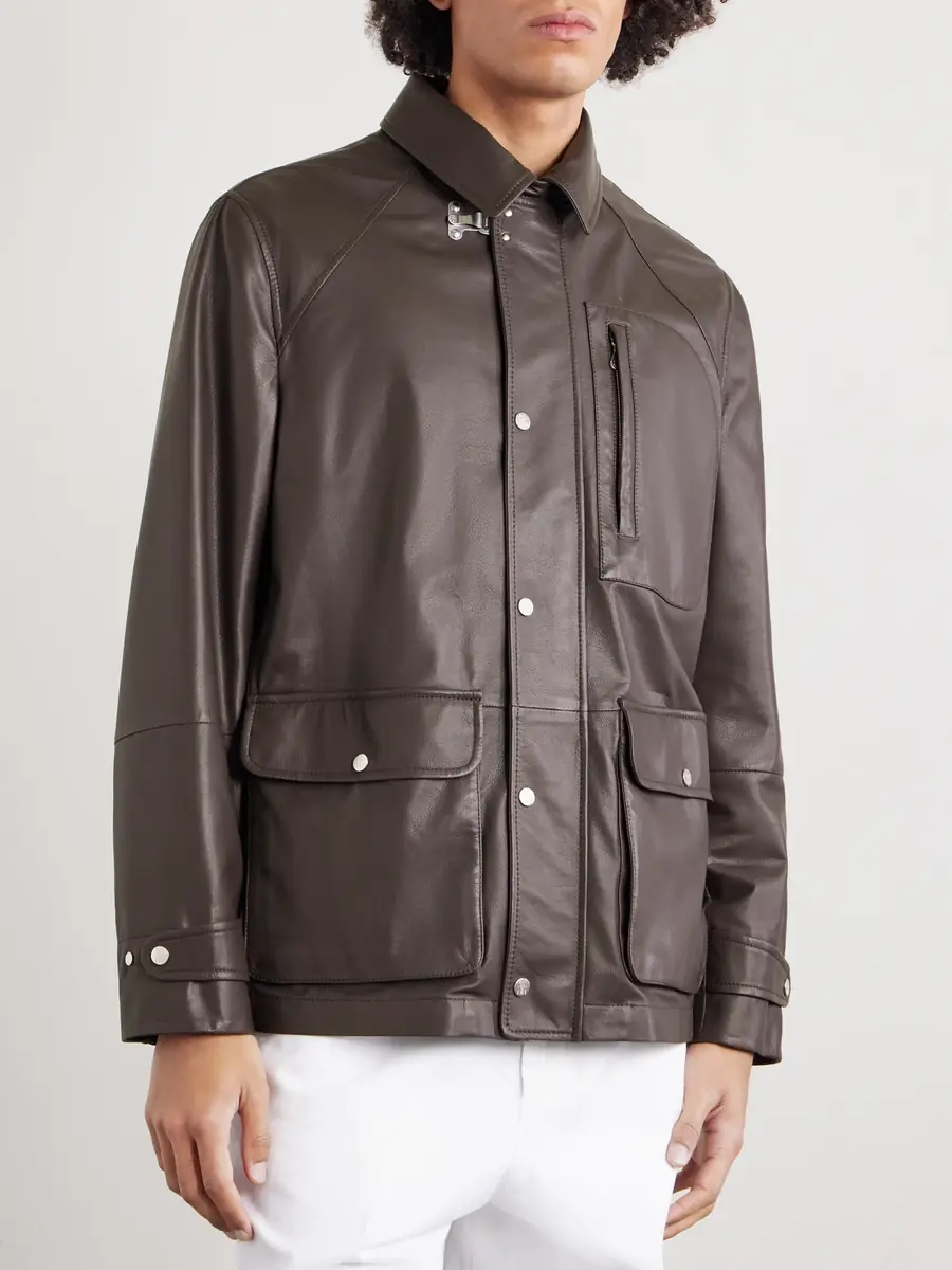 Brunello Cucinelli Leather Jacket - Men | Thumbnail 3