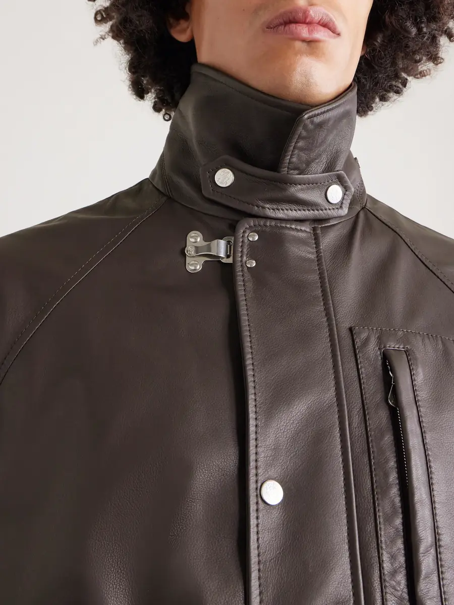 Brunello Cucinelli Leather Jacket - Men | Thumbnail 5