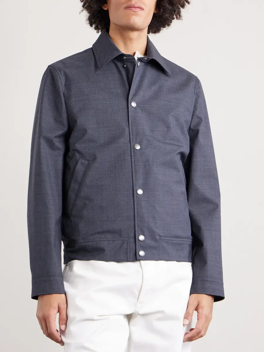 Brunello Cucinelli Virgin Wool Blouson Jacket - Men | Thumbnail 3 Brunello Cucinelli Virgin Wool Blouson Jacket - Men | Thumbnail 3