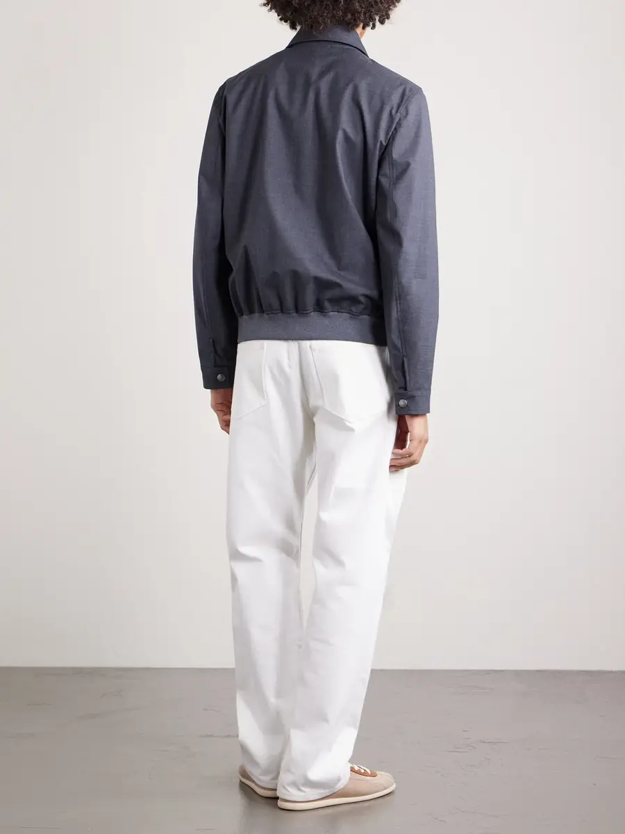 Brunello Cucinelli Virgin Wool Blouson Jacket - Men | Thumbnail 4 Brunello Cucinelli Virgin Wool Blouson Jacket - Men | Thumbnail 4
