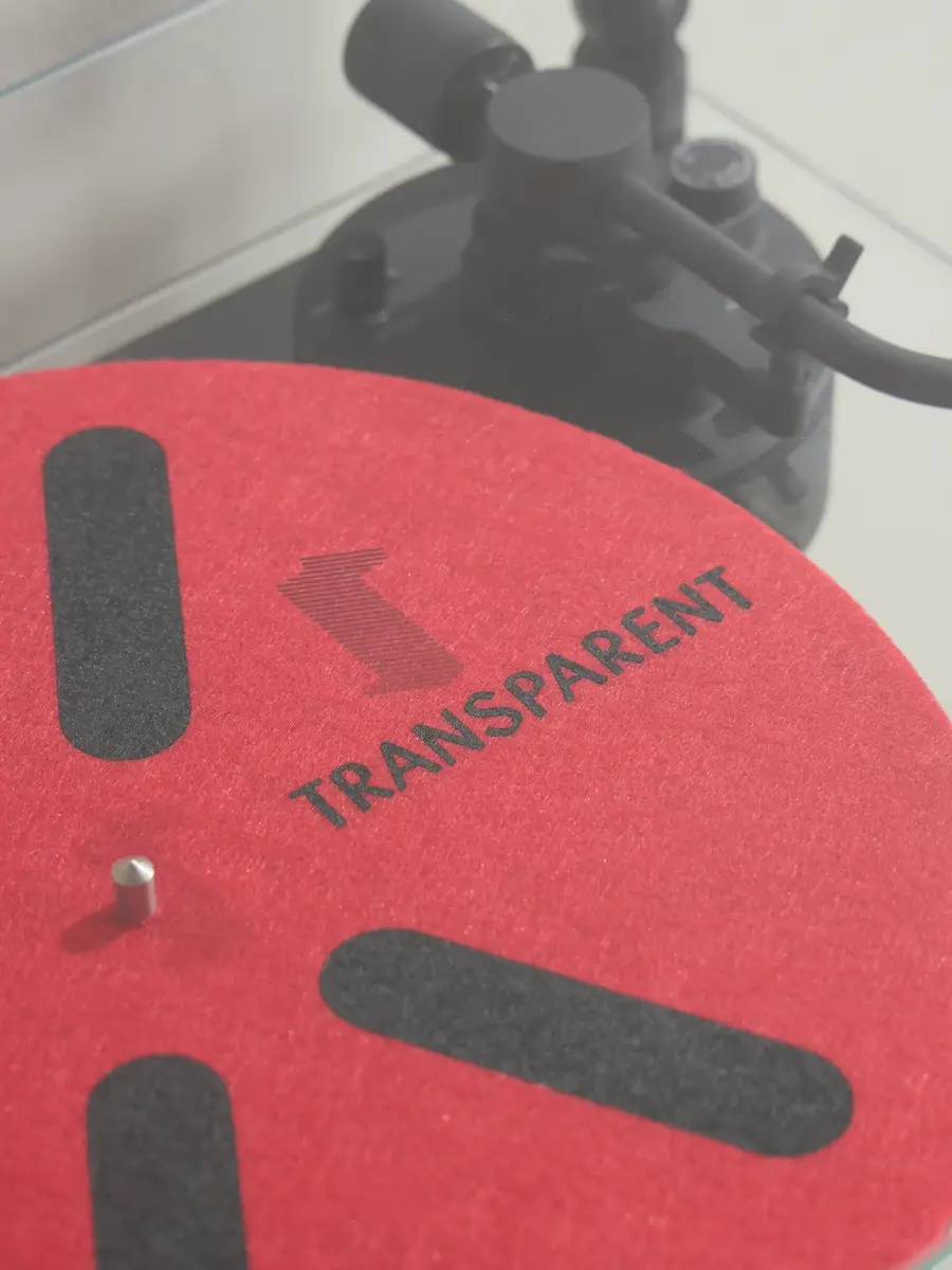 TRANSPARENT SPEAKER Transparent Turntable with Aluminum and Glass Stand - Men | Thumbnail 5