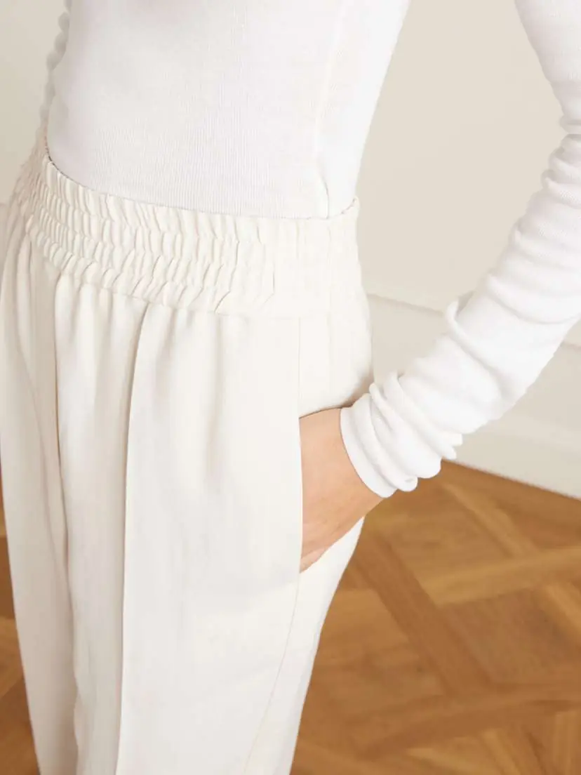 Brunello Cucinelli Cropped Woven Tapered Pants | Thumbnail 5 Brunello Cucinelli Cropped Woven Tapered Pants | Thumbnail 5