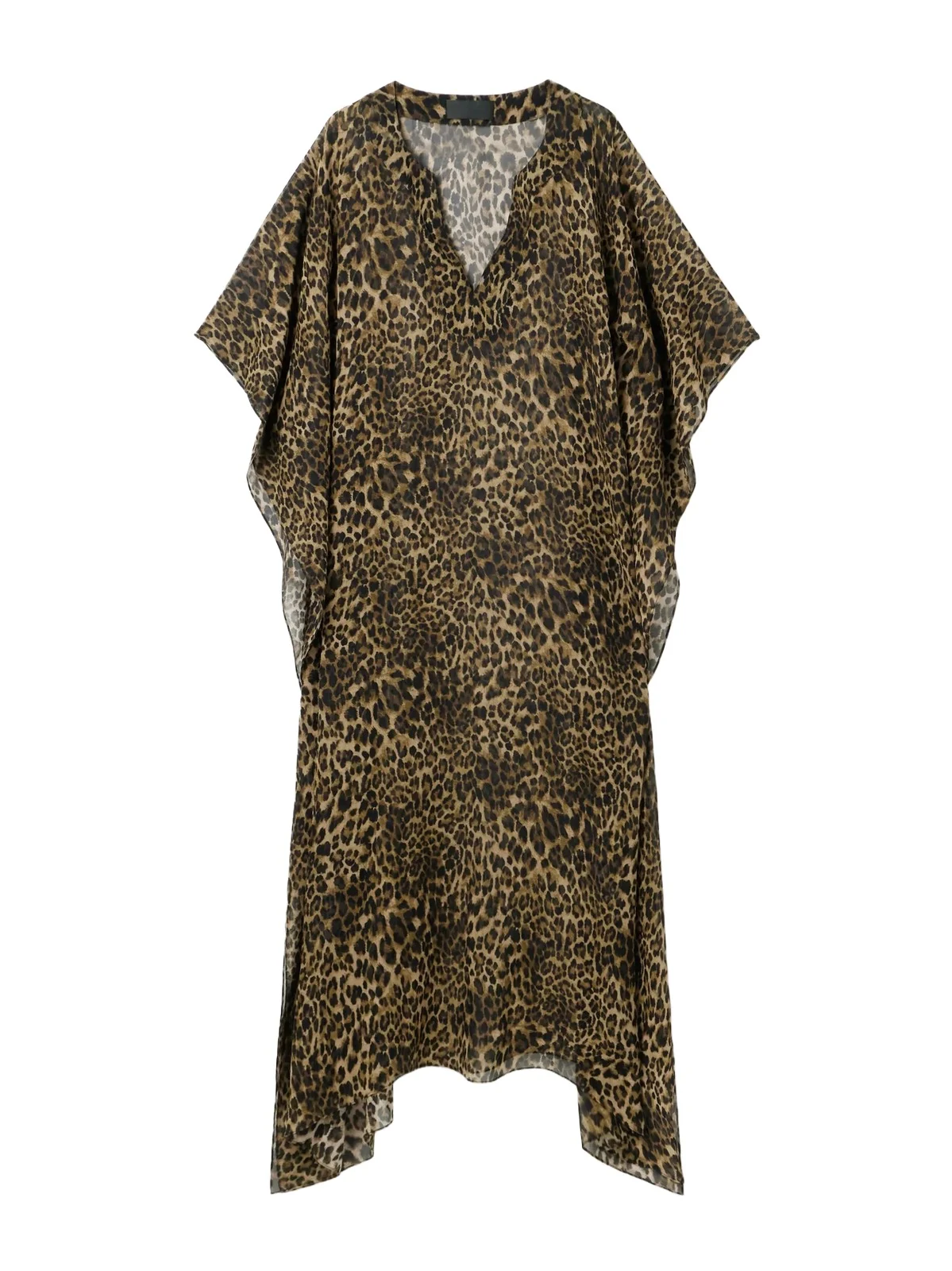 Erica Leopard-print Silk Crepe De Chine Kaftan Erica Leopard-print Silk Crepe De Chine Kaftan