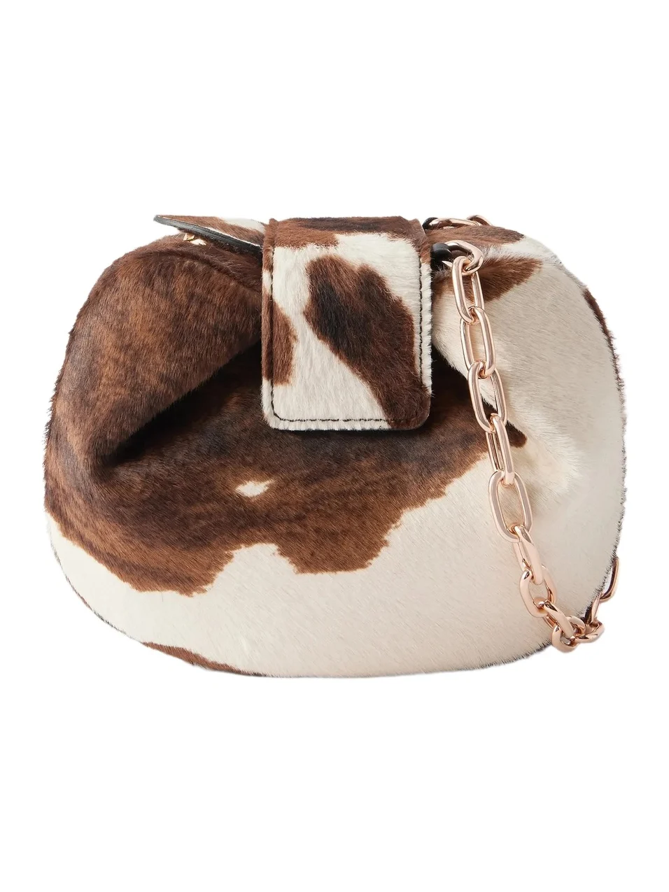 Soft Demi Cow-print Calf Hair Clutch