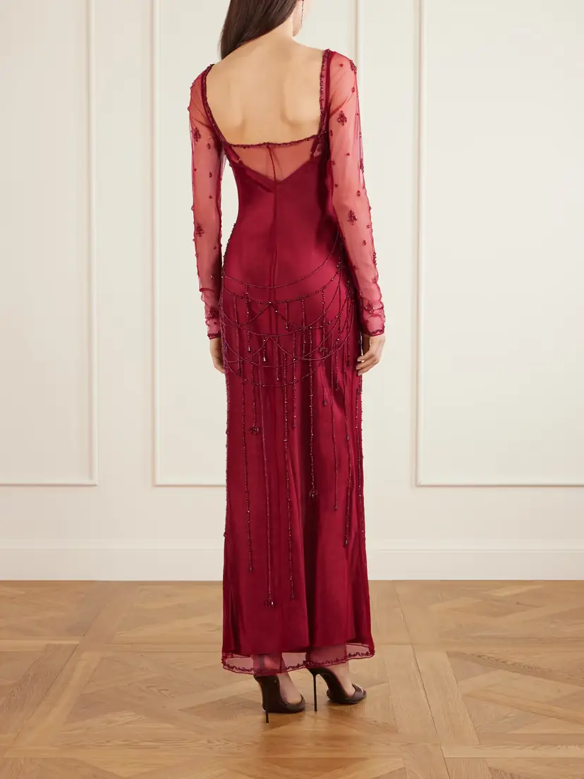Clio Peppiatt Chandelier Embellished Tulle Gown | Thumbnail 3