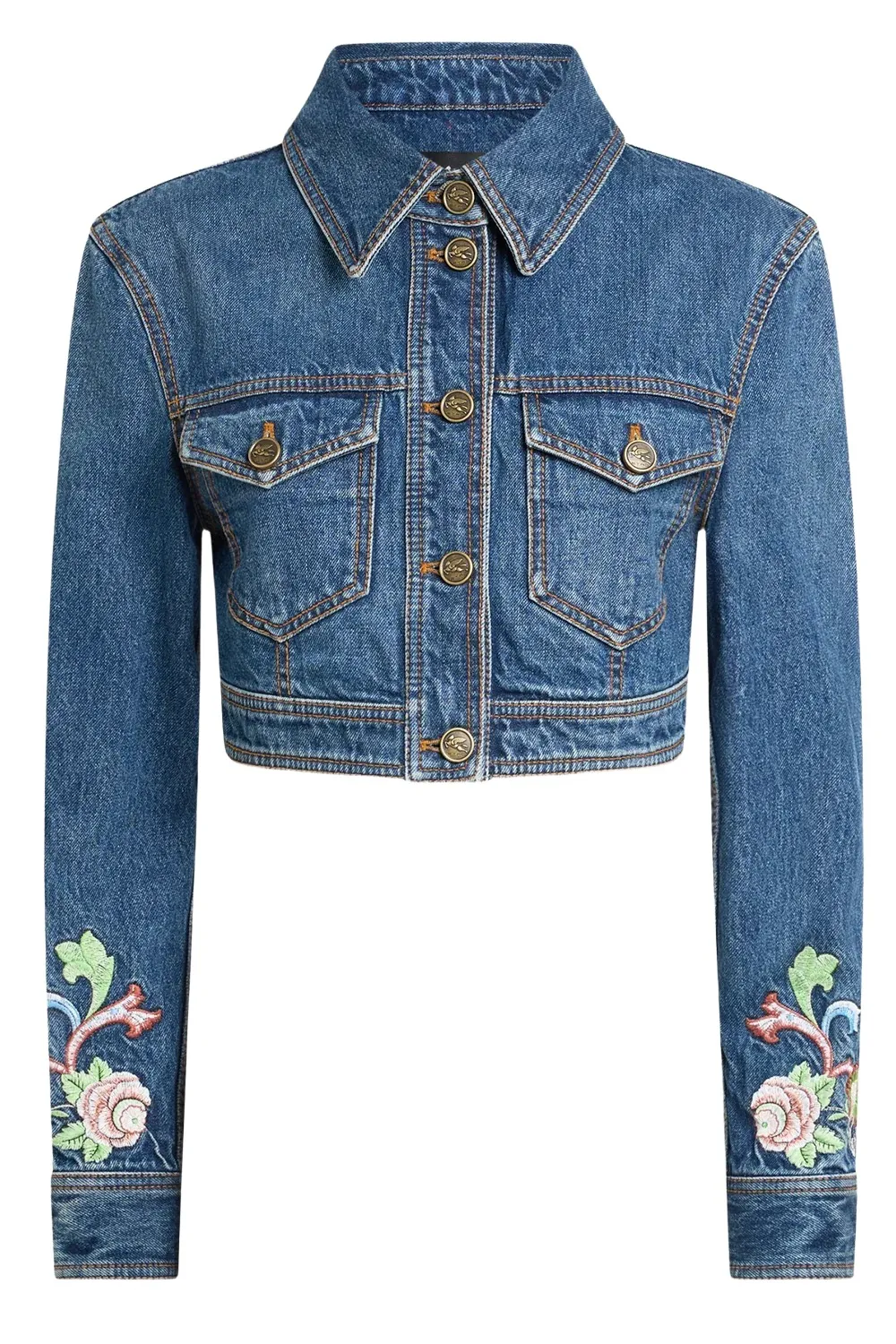 Embroidered Crop Jacket Embroidered Crop Jacket