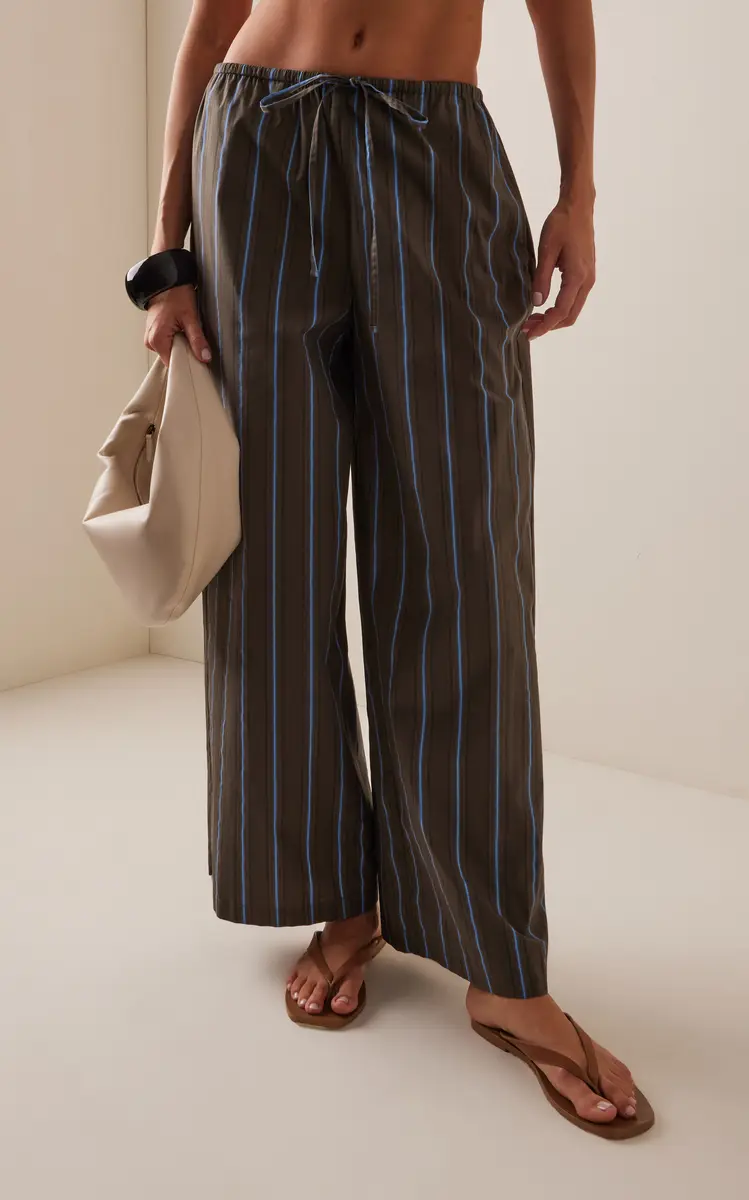 STAUD Mateo Striped Cotton Pants | Thumbnail 3 STAUD Mateo Striped Cotton Pants | Thumbnail 3