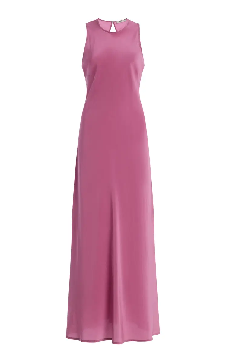 Asceno Valencia Silk Maxi Dress | Image 1 Asceno Valencia Silk Maxi Dress | Image 1