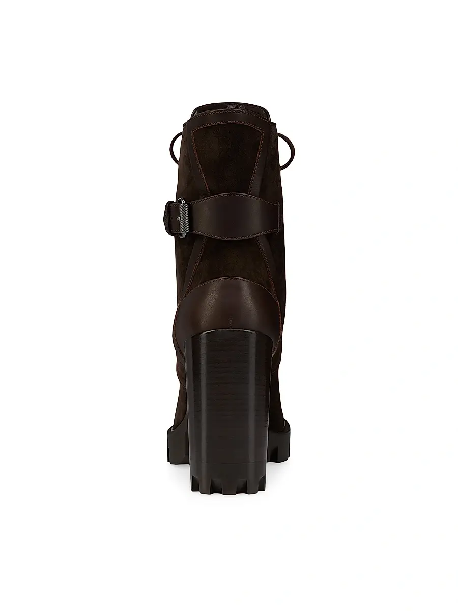 Christian Louboutin Women's New Macademia 100MM Booties - Cafe | Thumbnail 3