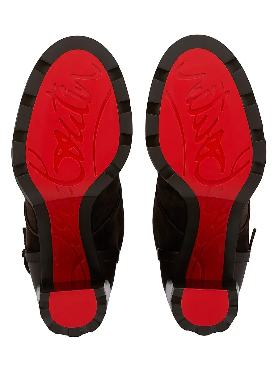 Christian Louboutin Women's New Macademia 100MM Booties - Cafe | Thumbnail 5