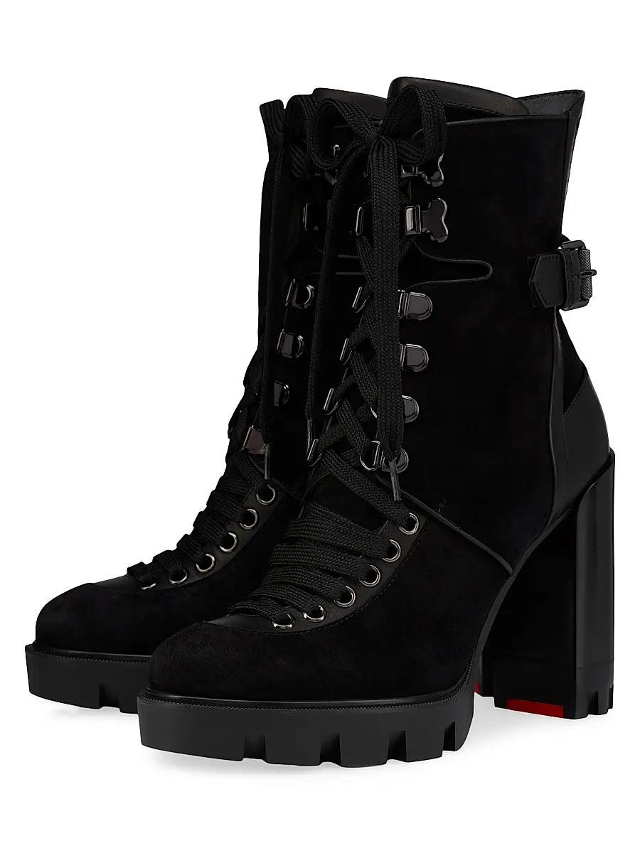 Christian Louboutin Women's New Macademia 100MM Booties - Cafe | Thumbnail 7