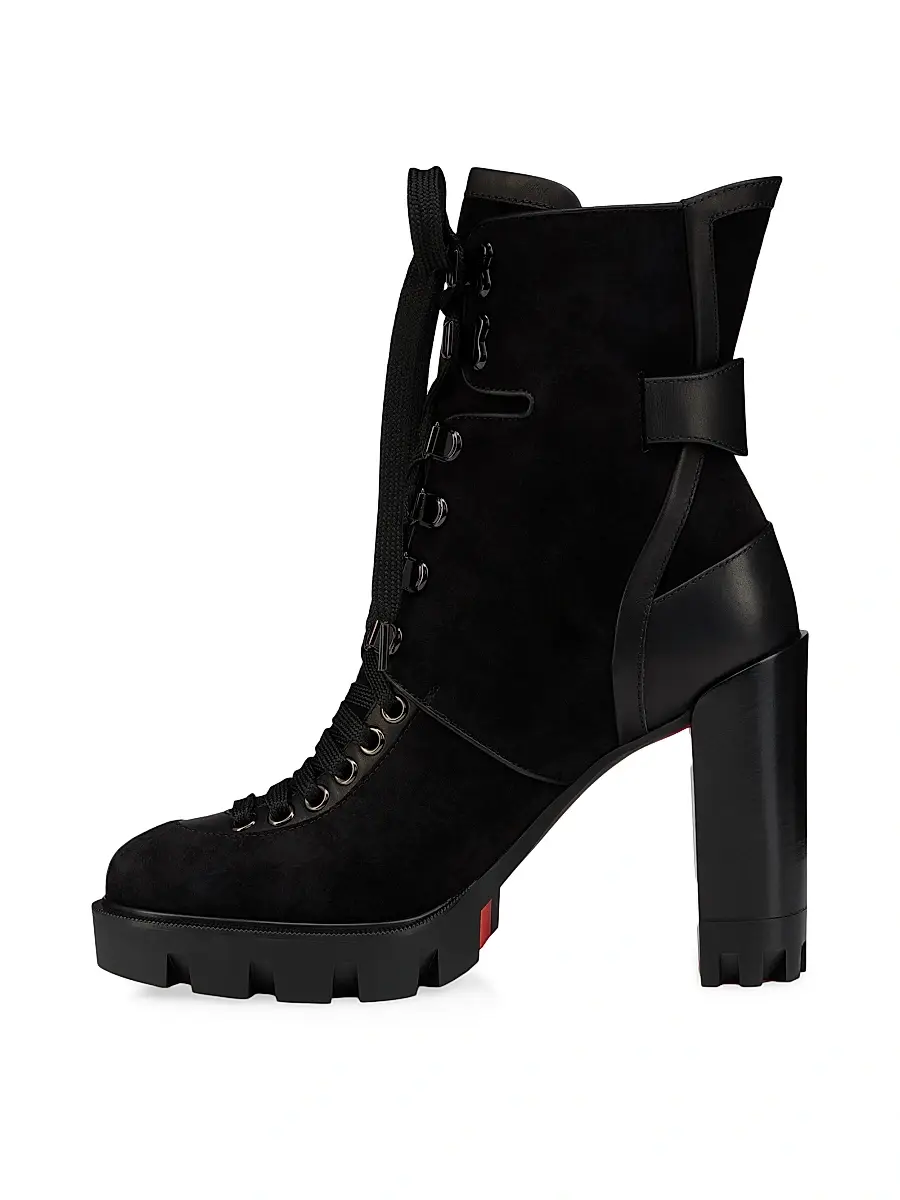 Christian Louboutin Women's New Macademia 100MM Booties - Cafe | Thumbnail 9